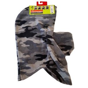 NWT Tek Gear Microfleece Hood 4 in 1 Scarf Balaclava Gaiter Hood Camouflage